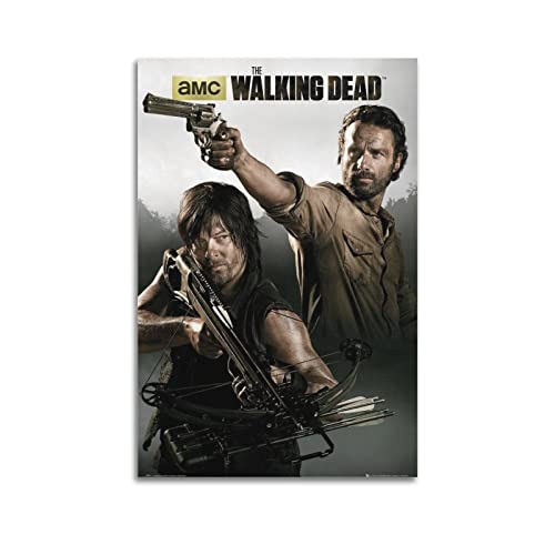 VZRSQZK Póster decorativo de The Walking Dead para pared y decoración de dormitorio familiar, 20 x 30 cm