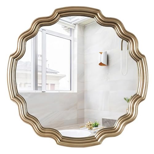 Miroir mural rond ondulé de 65 cm idéal pour sublimer une entrée moderne