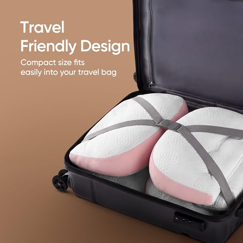 Image of Frido Maternity Pillow Bundle Plus for Pregnant Women, Full Body Pregnancy Pillow Set for Belly, Back, Hip & Knee Support, Adjustable Side Sleeping Comfort System, Washable Cover, Baby Pink