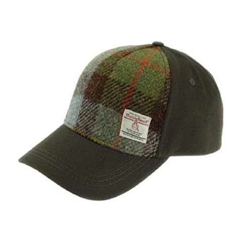 Glen Appin Harris Tweed Front Baseball Cap (Colour 15 Gunn Tartan) Cover
