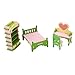 Produktbild Ogquaton 1 Satz 4 stücke Kreative Puppenhaus Dekoration Möbel Miniatur Stuhl Kommode Bett Schuhschrank Exquisite Puppenraum Spielzeug Langlebig und Nützlich