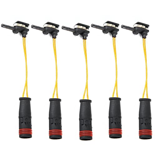 Reemplazo del Sensor de Desgaste de la Pastilla de Freno de 5 Piezas Sensor de Desgaste de Pastillas de Freno de Coche Accesorios de Coche 2115401717 Apto para Mercedes Benz CLK SL C E Clase S