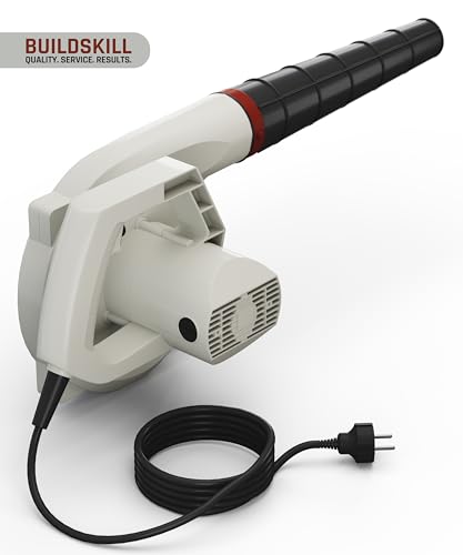 Image of BUILDSKILL 620W Air Blower Machine | 16000 RPM 1.5 kg Heavy Duty Copper Armature Air Blower with Variable Speed | Air Flow of 3.7 m3 /min | Suitable for Large & Small Areas | 3 Meter Long Wire - Grey