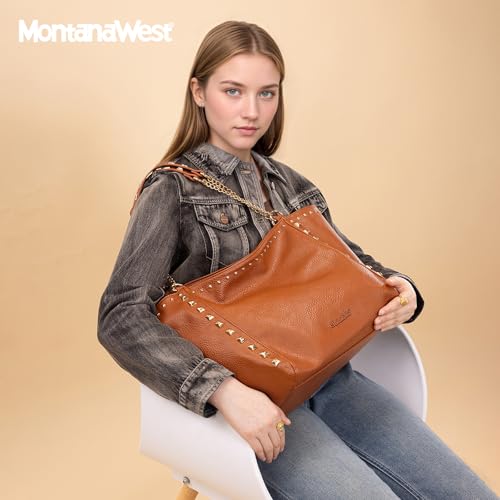 Image of Montana West Large Tote Bag for Women Oversized Shoulder Purses with Chain Handbags