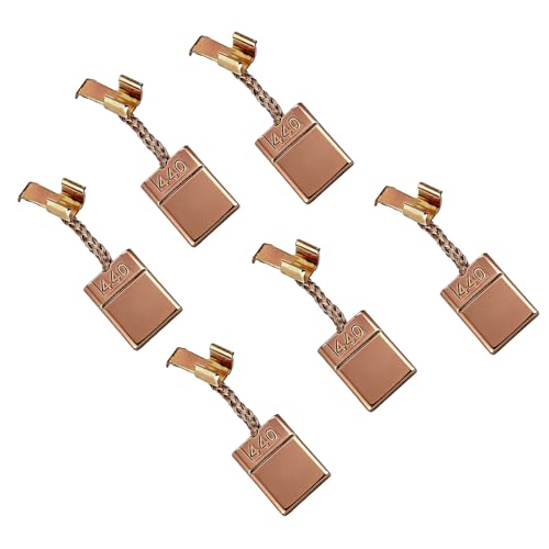 tiyiyok 6 Piezas Escobillas de Carbón CB 440/CB 448/CB 436, Compatible con Makita DHP456, DDF456, DTD146, BDF452, Carbones de Motor, Repuestos para Cortadoras de Césped