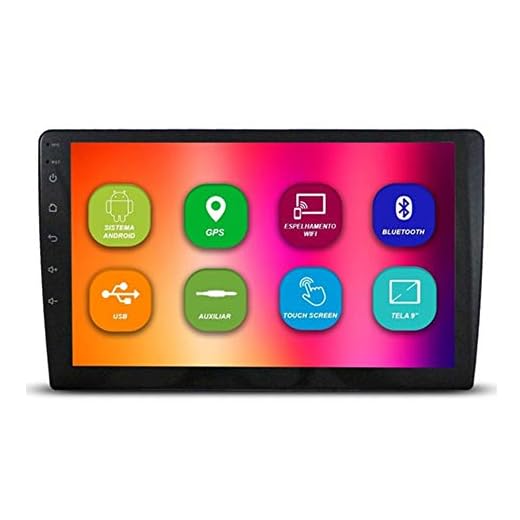 Central Multimídia Voolt tela de 9" MP10 com Espelhamento/Wifi/GPS/Bluetooth/USB - CM9116