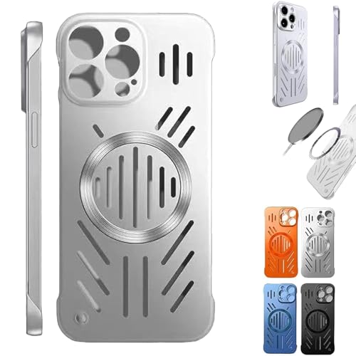 Admitof Ultra-Thin Hollow Heat Dissipation Frameless for iPhone, Hollow Magnetic