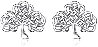 Aeonslove Tree Of Life Stud Earrings Sterling Silver for Women with Dazzling Cubic Zirconia Jewellery Gifts for Women Girls Birthday Christmas