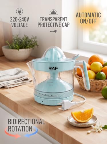 Image of Electric Citrus Juicer 400ML, Mini Automatic Orange Juicer and Lemon Squeezer, Portable Fruit Juice Extractor with Measuring Jug, Compact Kitchen Appliance