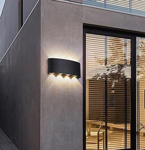 Image of blissbells 8 Way LED Wall Light | Modern Decorative Up Down Wall Lamp with Warm White Light | Designer Wall Sconce for Living Room, Bedroom, Staircase & Hallway