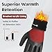 Schwer 3 Pairs Winter Work Gloves with 3/4 Double-Dipped Latex Coating, Thermal Insulated Gloves with Grip & Abrasion Resistance, Flexible & Comfortable, Used for Cold Weather, Freezer, 2XL, CR3313