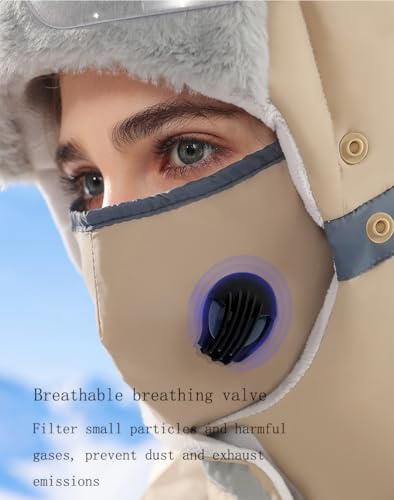 Gorro de trampero para invierno con forro de piel sintética 4