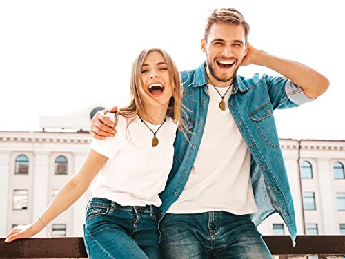 COAI Genuine Stone Phoenix Dragon Matching Couple Necklaces2