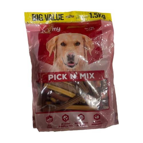 ark future I Love My Dog 1.5kg Pick N' Mix Dog Chews Treats - Assorted Flavors for Training, Rewards, & Chewing Fun