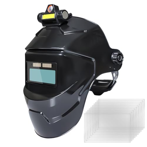 Welding Helmet - Welding Visor | Welding Accessories | Auto Darkening Welding Helmets | Solar Powered Welding Hood | Breathable Soldering Protective Hood Solar Powered for Manufacturing