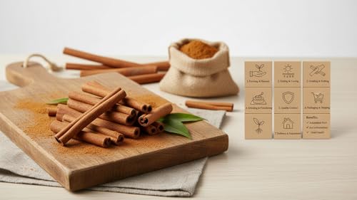 Image of Parshutara Farm Whole Cinnamon Sticks 100g | Cassia Dalchini | Aromatic Garam Masala Spice for Cooking