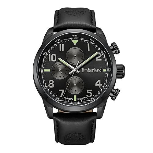 Timberland Reloj Analógico para Unisex Adulto de Cuarzo con Correa en Cuero TDWGF0009502