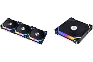 Lian Li UNI Fan SL120 and SL140 RGB Black Fan Bundles with Controller