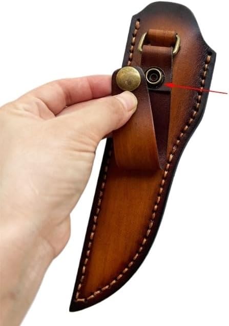 1PC Leather Knife Scabbard, Universal Knife Sheath for Belt Fits for Kitchen Knife