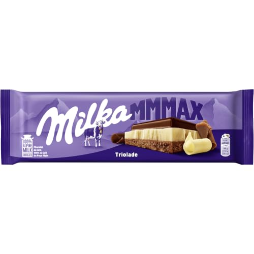 Milka MMMAX Triolade Tableta Grande de 3 Chocolates, 280g