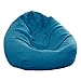 RTMX&kk Sitzsack Stuhlbezug Riesen Bean Bag Ohne Füllung für Kissen und Decken, Umwandelbar in Einen Kindersessel-Organizer Viele Farben und Größen Zur Auswahl,Blau,80 * 90cm