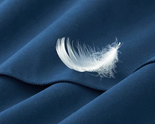 FitFlip Asciugamano microfibra asciugamano palestra compatto e ultraleggero asciugamani microfibra il perfetto telo mare microfibra grande per viaggio e sport 90x180cm blu marino borsa