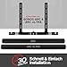 Soundbass Arc TV-Halterung, Schwarz, kompatibel mit Sonos Arc und Arc Ultra Montagehalterung für Fernseher, Hardware-Kit enthalten, Arc Soundbar, entworfen in Großbritannien