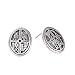 XIANNVQB Boucles d'oreilles pour Femme - S925 Boucles D’Oreilles De Style Chinois Personnalité Beau Temps Bonne Récolte Caractère Chinois Rétro Littéraire Et Tout Match Ear Studs Bijoux,925Silver,1 P