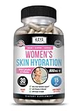 Kaya Naturals Skin Hydration Vitamins - Female Pills - Skin Enhancer Capsules -Hydration Booster for Women - Promotes Increased Energy, Mood & Stamina - Reduction in Dryness - 30 Veggie Capsules