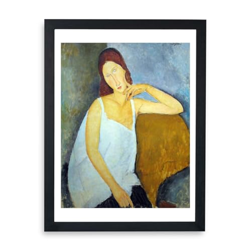 Affiche Modigliani Jeanne Hebuterne encadrée pour habiller un grand mur
