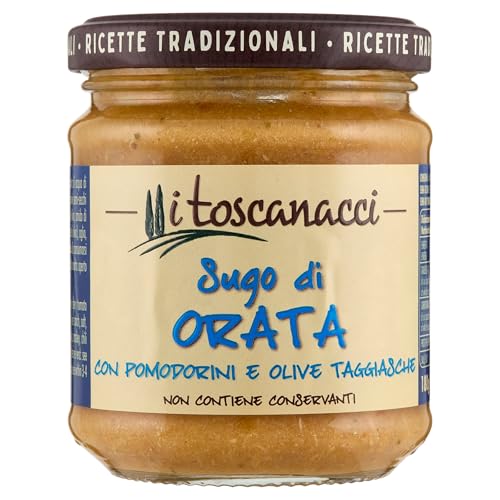 I toscanacci Sugo di Orata con Pomodorini e Olive Taggiasche, 180g