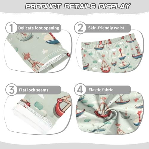 Girls' Leggings Boat Ocean Kids Yoga Tights Pants 1 Pack 208504903