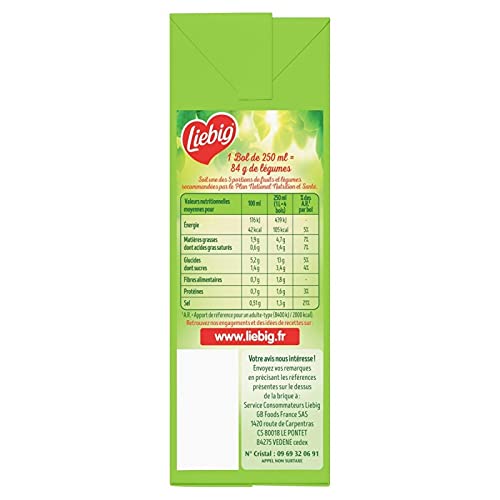 LIEBIG - Pour'Soup Velouté De 12 Légumes 1L - Lot De 4