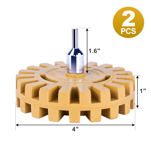 Image of 2 Pack Decal Remover Eraser Wheel Adhesive Remover