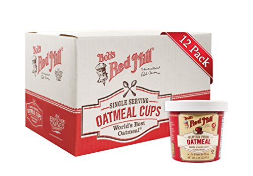 Bob s Red Mill Gluten Free Oatmeal Cup, Apple & Cinnamon, 2.36-ounce (Pack of 12)