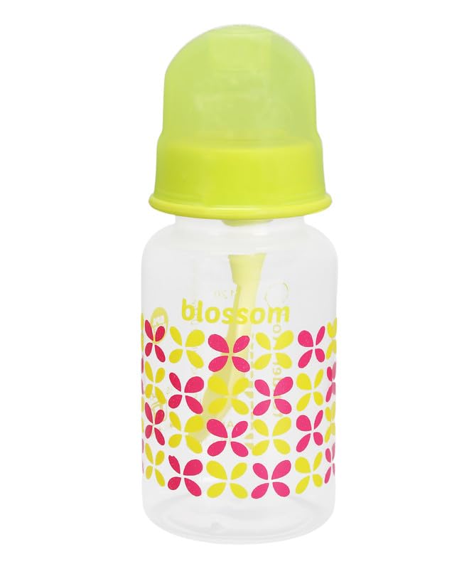 tender flo Blossom Green 150ml Baby Feeding Bottle | Perfect for Newborns and Toddlers | Ideal for 0-5 Years | Comfortable Grip and Leak-Proof Design for Easy Feeding - Green