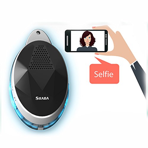Wearable Speaker with Neck Strap, SHABA Smart Bluetooth Speaker with Selfie Remote Control