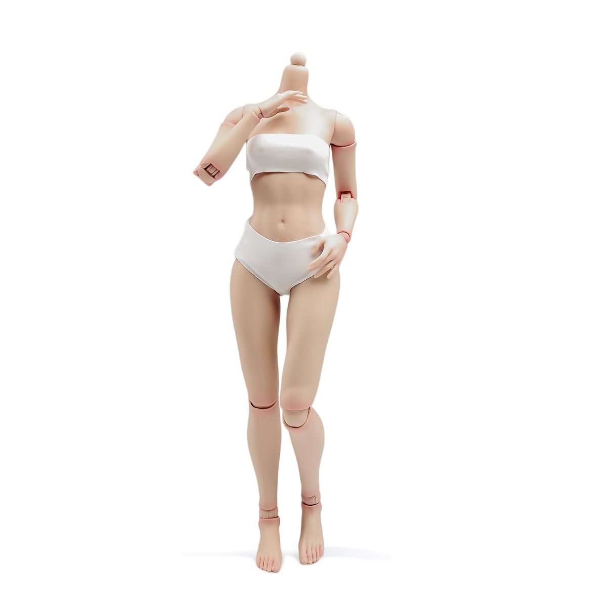 SOUFORCE 1/6 Scale Super Flexible Female Body Worldbox Standard Version 12inch Suntan Skin Seamless Miniature Action Figure Soldier Body Doll Collection Without Head Sculpt