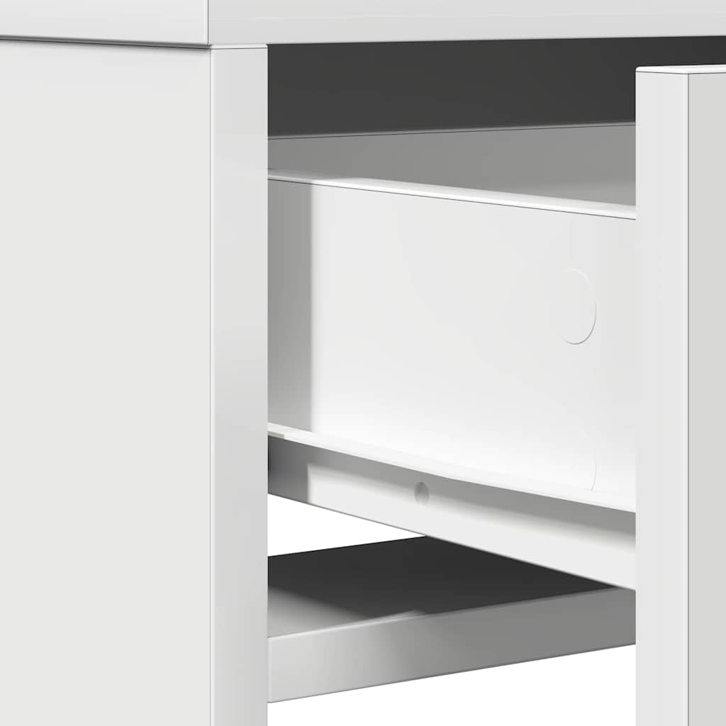 vidaXL Mesa Tocador con cajón 50 x 41 x 135 cm Madera de ingeniería, Vanidad Rectangular Elegante, tocador Moderno con Espejo LED, Organizador Compacto para el Dormitorio