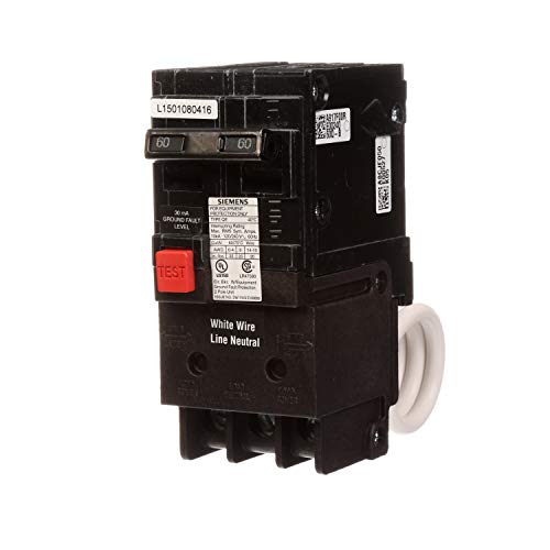 QE260 60-Amp Double Pole 240-Volt Ground Fault Equipment Protection Circuit Breaker QE260 60-Amp Double Pole 240-Volt Ground Fault Equipment Protection Circuit Breaker