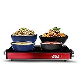 Artestia Electric warming plate with Adjustable Temperature Control, Perfect For Buffets, Restaurants, Parties, Events, and Home Dinners, Glass Top Large 17.5' x 12.2' Surface Keeps Food Hot