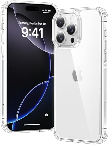 Voyahülle Hülle für iPhone 16 Pro Hülle, Anti-Vergilbung Transparent Handyhülle Stoßfest Schutzhülle, Premium Kratzfeste Case für iPhone 16 Pro -Durchsichtig