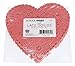 School Smart Paper Die-Cut Heart Lace Doily, 6 Inches, Red, Pack of 100
