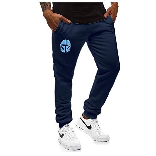 Calça de Moletom Malha Mandalorian AZUL G