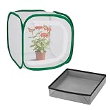 Butterfly Habitat Cage 12' x 12' x 12', Pop-up Butterfly & Insect Habitat Enclosure with Poop Tray for Easy to...