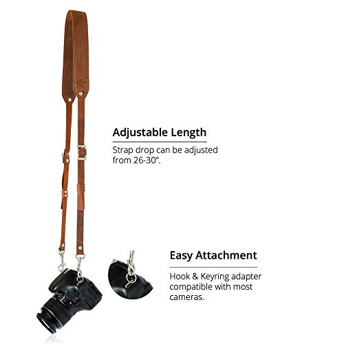Pegai Personalized 100% Leather Dslr Camera Strap thumb #2