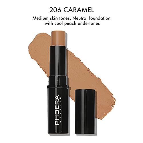 MISKEEN - Matte Skin Stick Matte Concealer Contour Buildable Cream To Powder Formula Makeup Colour Oil Control Stick (206 CARAMEL) - Image 2