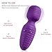 Mini Rechargeable Personal Powerful Quiet Body-Safe 28Frequency Wand Massager Magic Therapeutic Powerful, Cordless for Back, Neck, Shoulder for Women and Couple