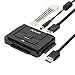 Alxum IDE SATA Adaptateur vers USB 3.0 Disque Dur pour 2.5 3.5 Pouces SATA HDD SSD Supportant la Sauvegarde One Touch avec DC 12V 2A