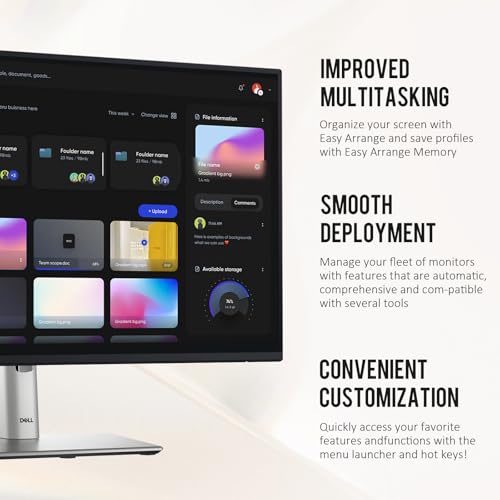 Image of FKA P2725H Monitor - 27 Inch, Full HD 1080p (1920 x 1080), 16:9 IPS, Computer Monitor Screen with DisplayPort, Type-C, and USB-C Cables - 1 Pack (New)